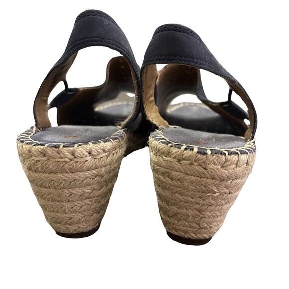 Unstructured by Clarks Women's Size 7 Navy Blue Petrina Gail Espadrilles - Picture 4 of 7